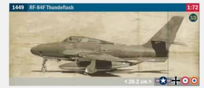 1449 - RF-84F Thundeflash (1 : 72)