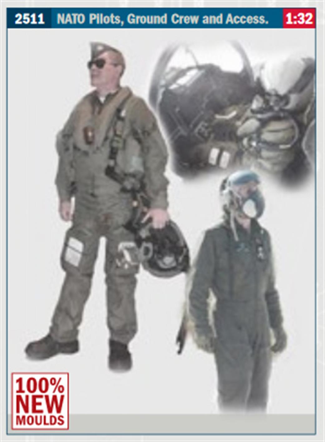 2511 - NATO Pilots Ground Crew and Accessories (1 : 32)