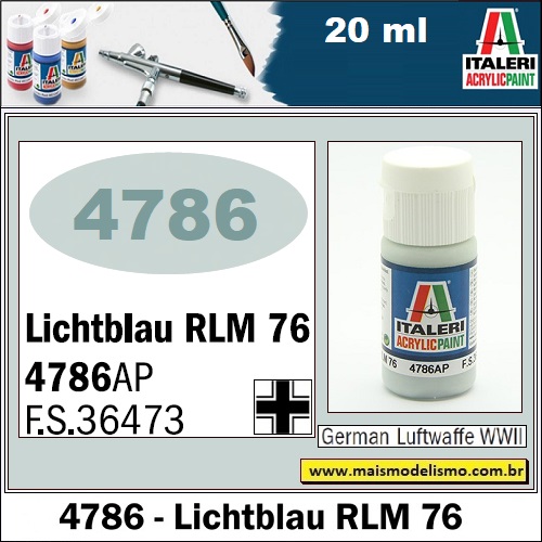 4786AP - L - Lichtblau RLM 76 - 4786AP - F.S. 36473 -20 ml
