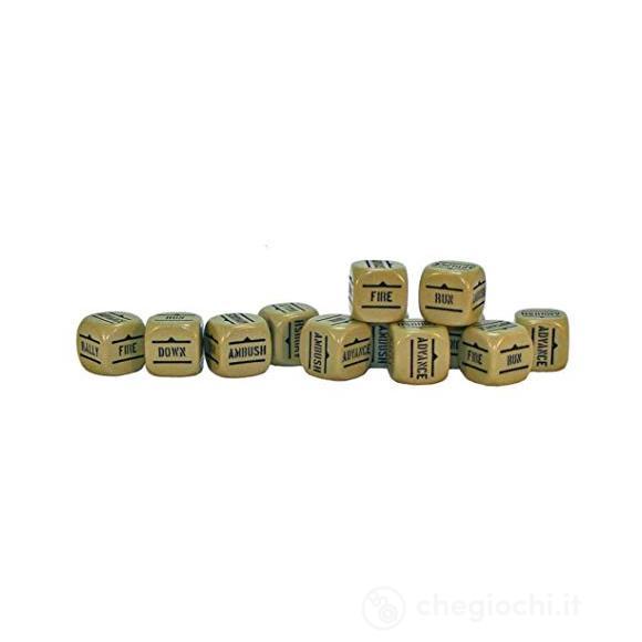 WLWGB-DICE-12 - Bolt Action Orders Dice - Green (12)
