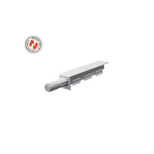 Amortecedor com base de sobrepor CINZA com BORRACHA (75mm /14mm)