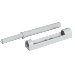 Amortecedor com base de sobrepor CINZA com BORRACHA (75mm /37mm)